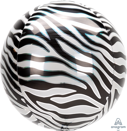 zebra print orbz balloon