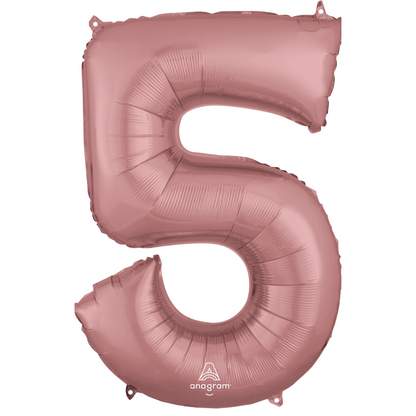 34" ROSE GOLD ANAGRAM FOIL NUMBERS