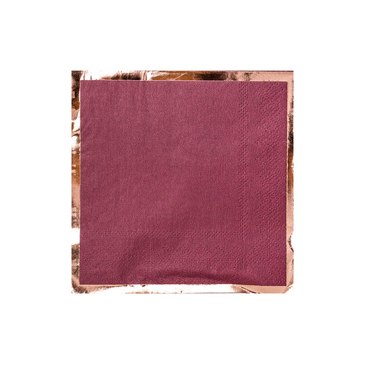 MAUVE COCKTAIL NAPKINS