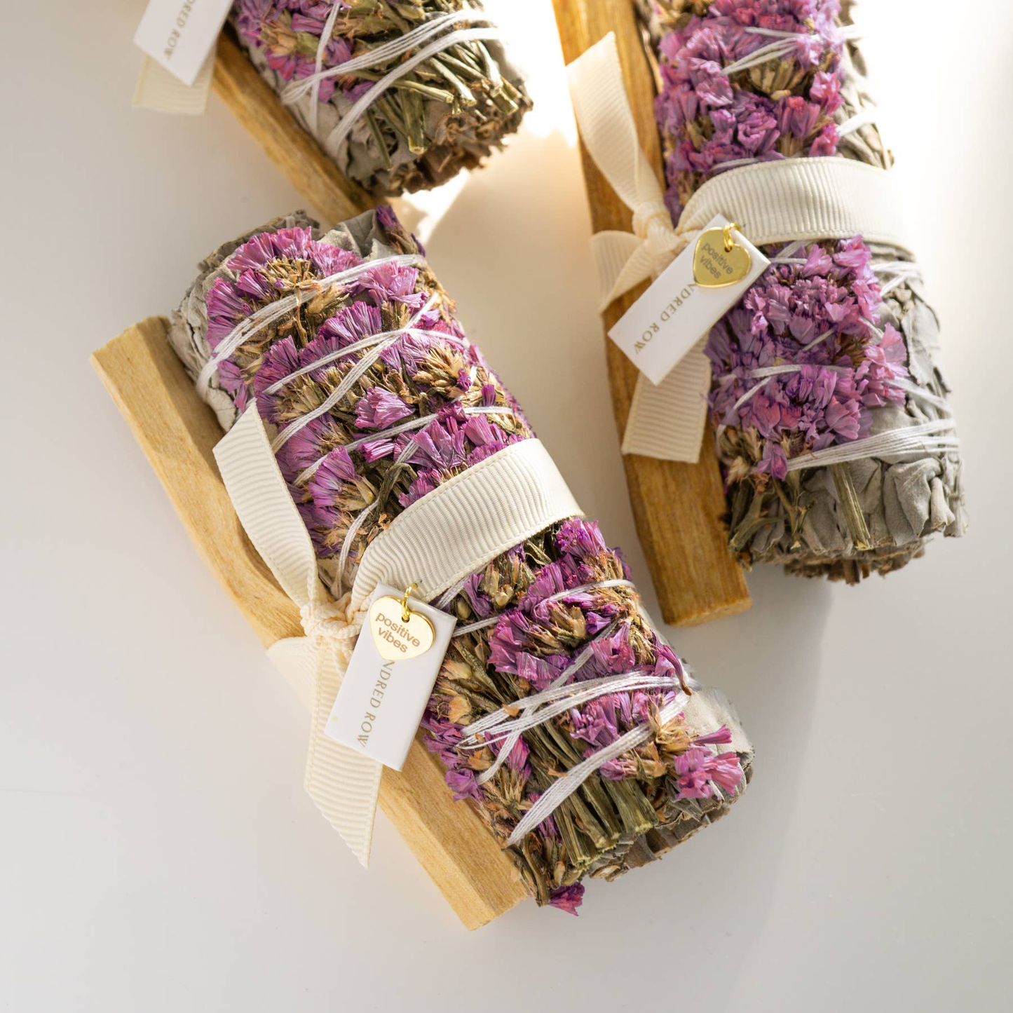 Items for Spiritual Cleansing - Sage and Flowers Bundle, Palo