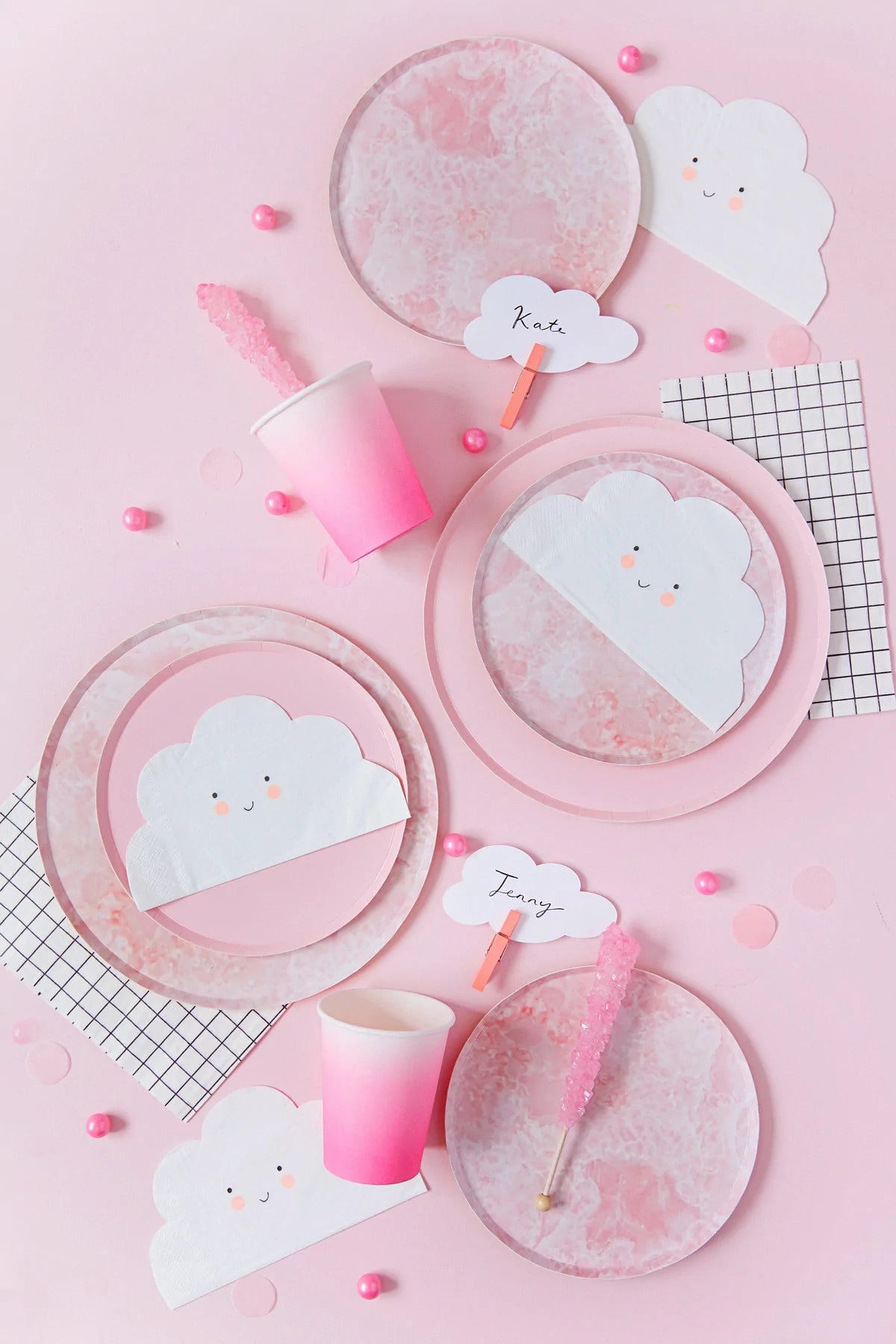 OH HAPPY DAY ROSE QUARTZ DINNER PLATES