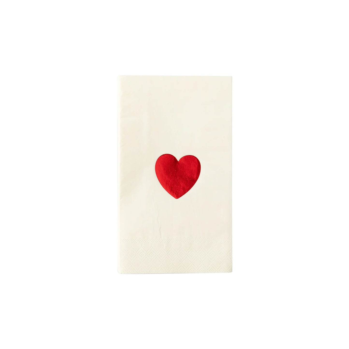 RED FOIL HEART NAPKINS